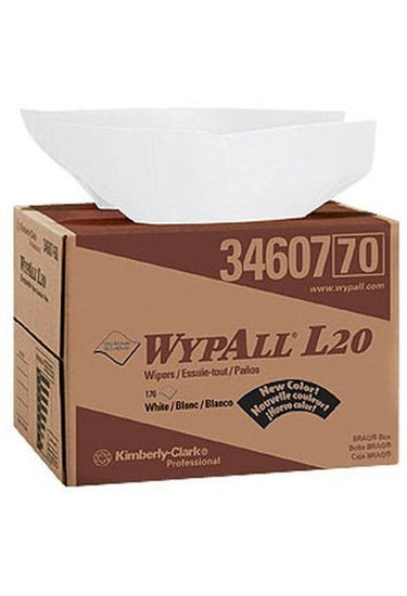 Kimberly-Clark 34607 - Chiffons blancs Wypall L20 - Kimberly-Clark 34607